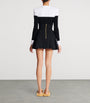 Black Wool Mini Skirt