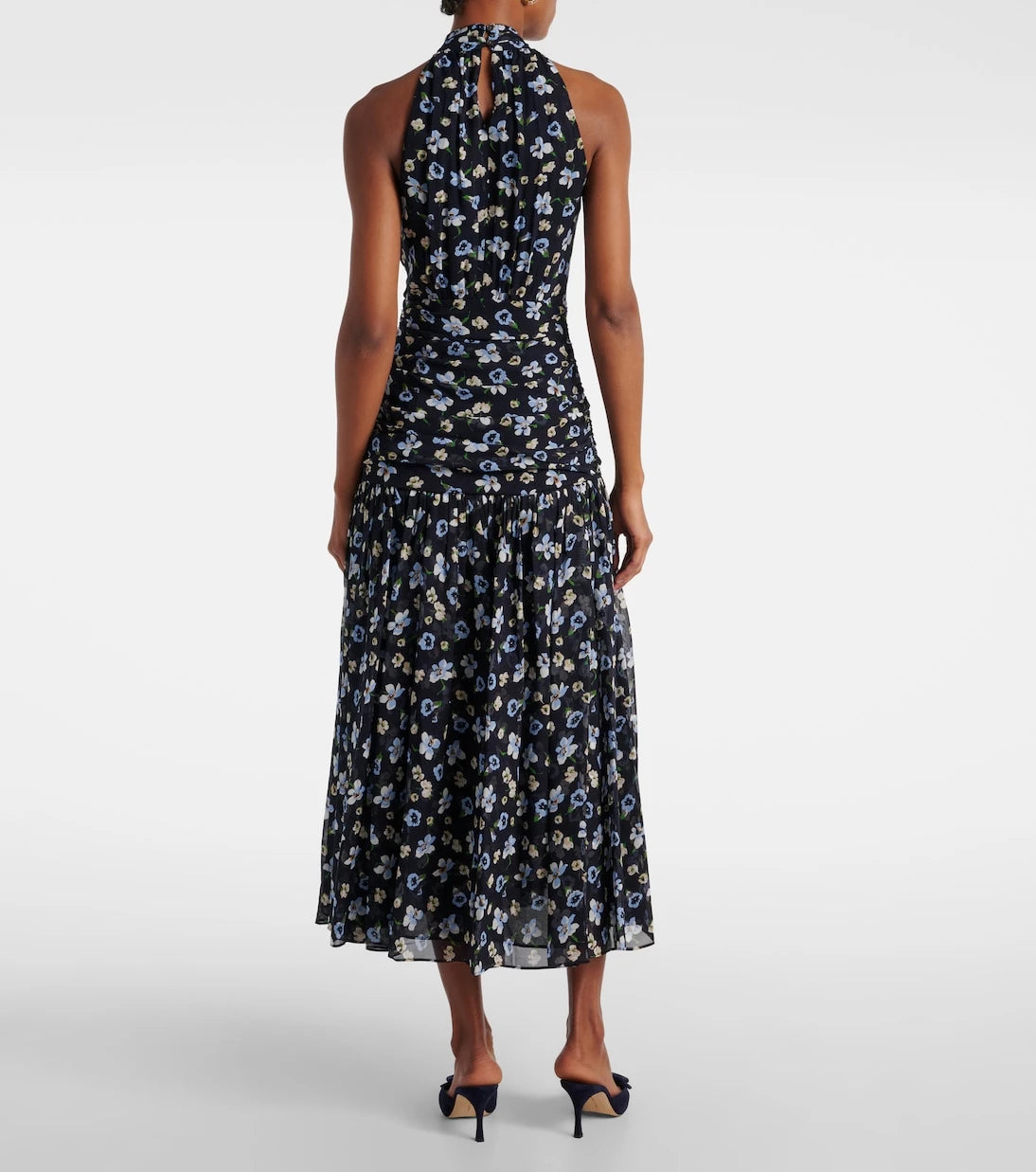 Veronica Beard - Brock halterneck silk midi dress