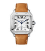 Large Steel Santos de Cartier Watch 39.8mm