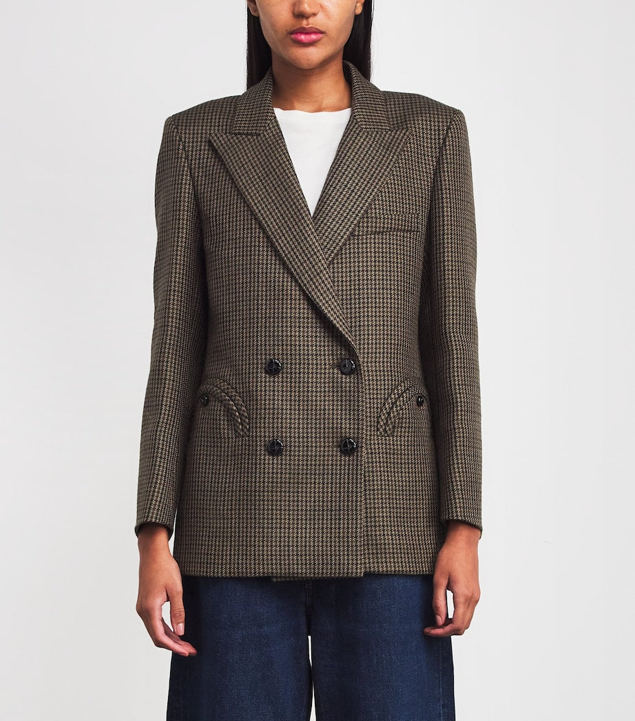 Blazé Milano Brown Virgin Wool Everynight Double-Breasted Blazer