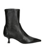 Stuart Weitzman Black Leather Naomi Ankle Boots 50