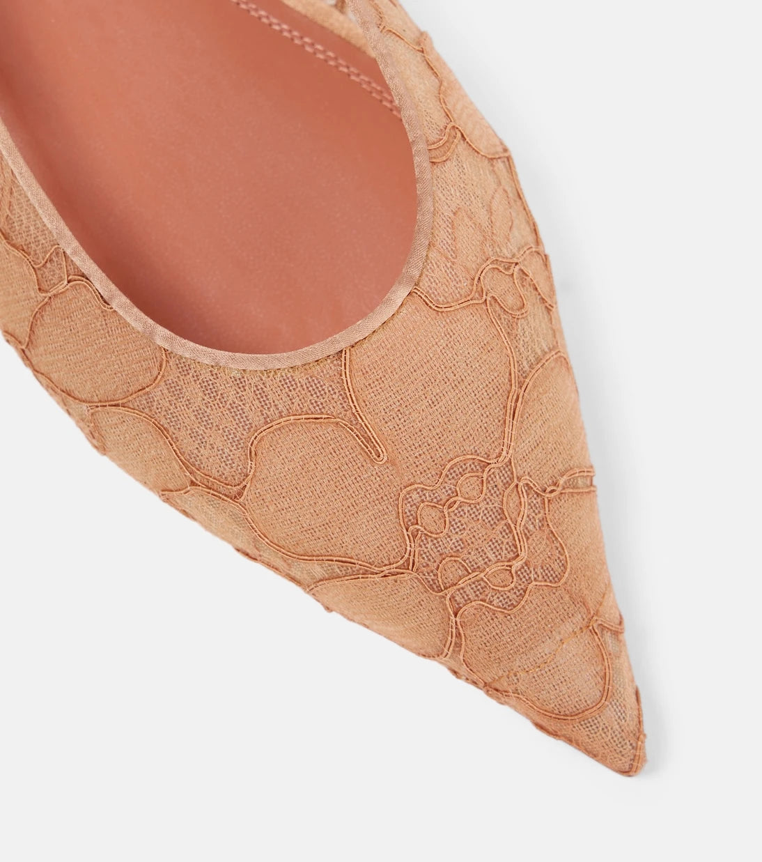 Amina Muaddi - Barbara lace ballet flats
