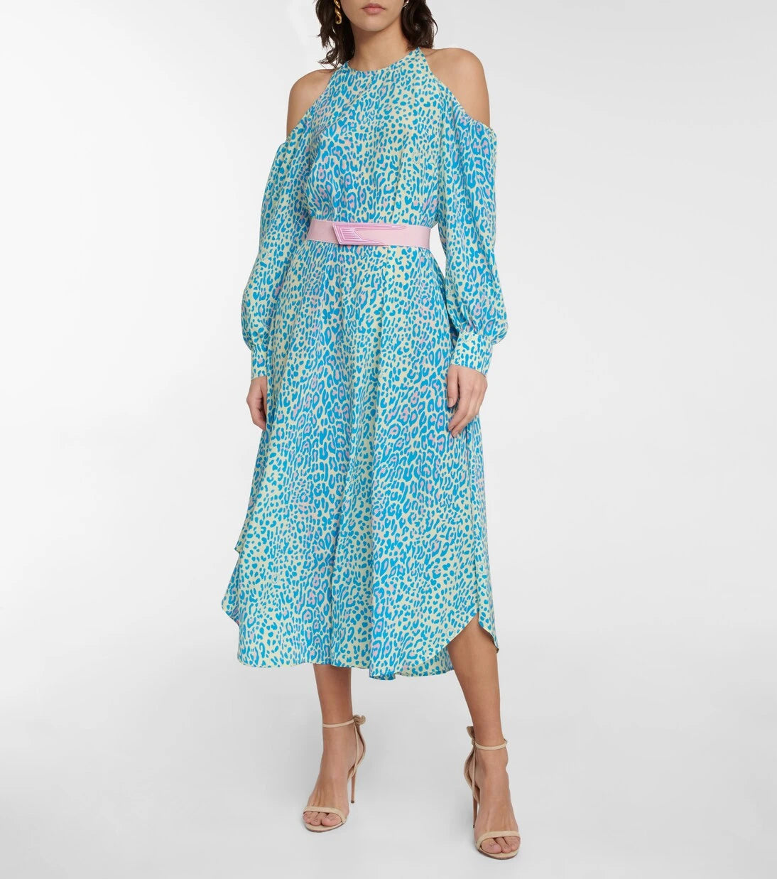Stella McCartney - Animal-print silk midi dress
