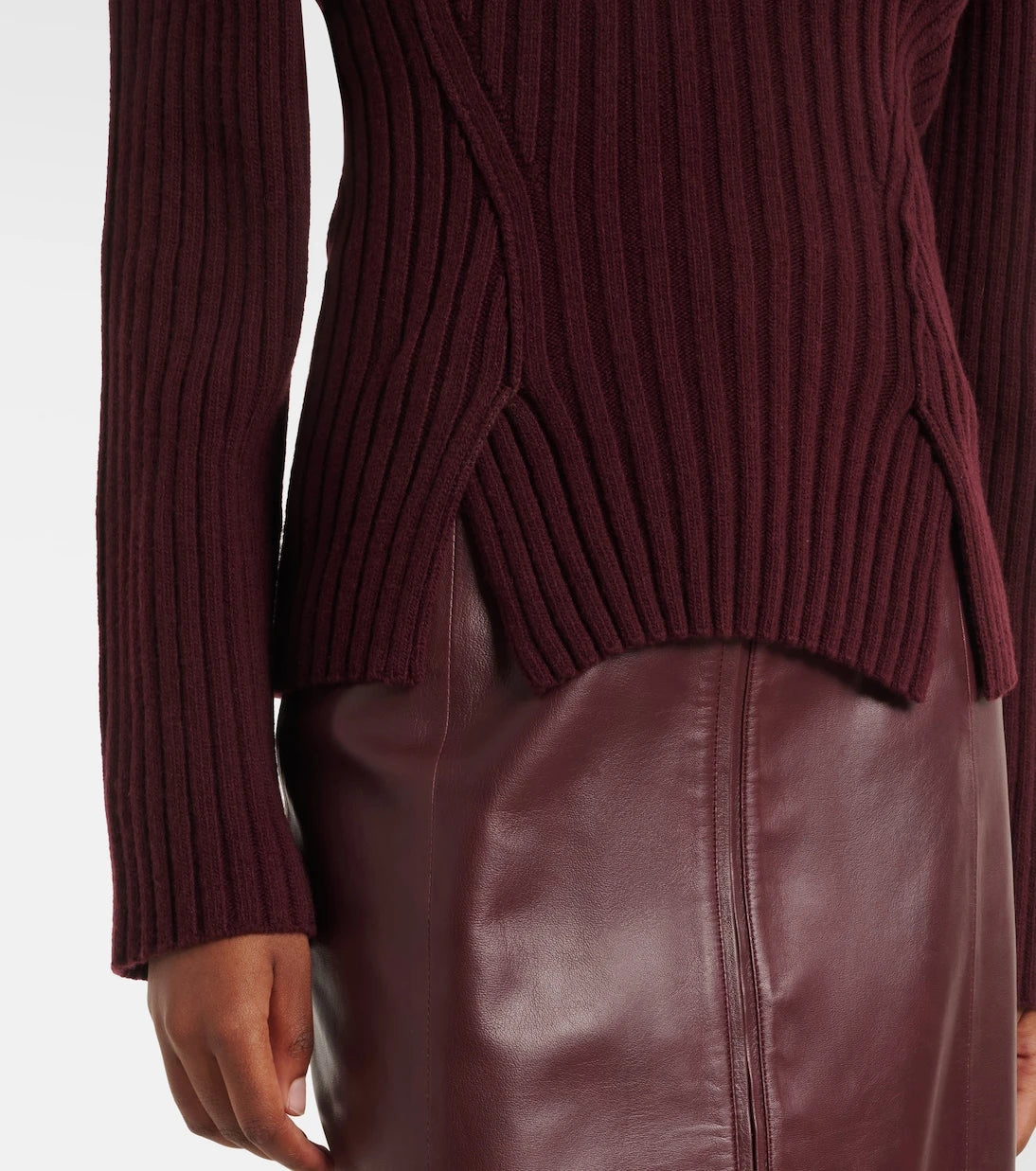 Victoria Beckham - Ribbed-knit wool and cashmere sweater