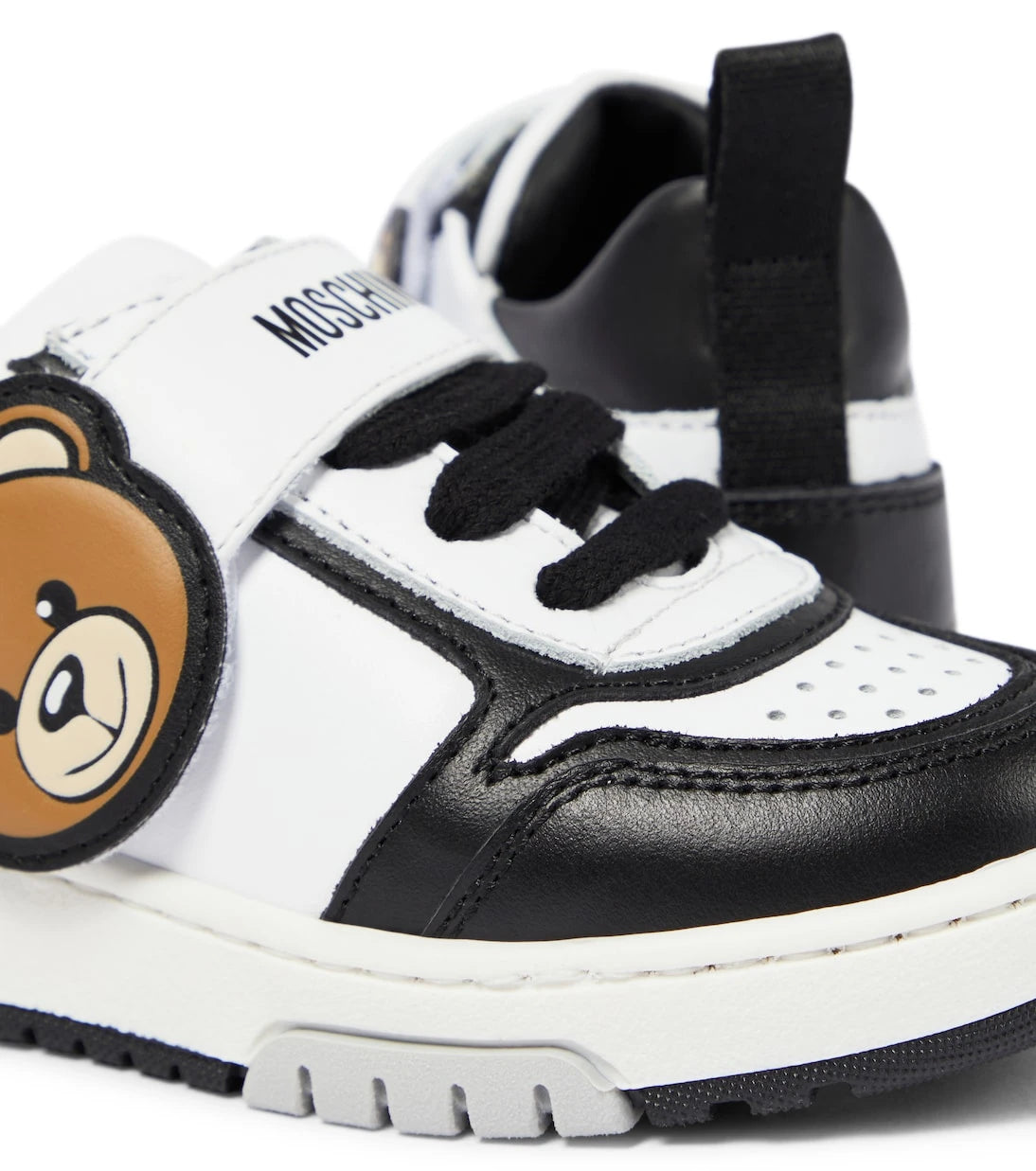 Moschino Kids - Teddy Bear leather sneakers
