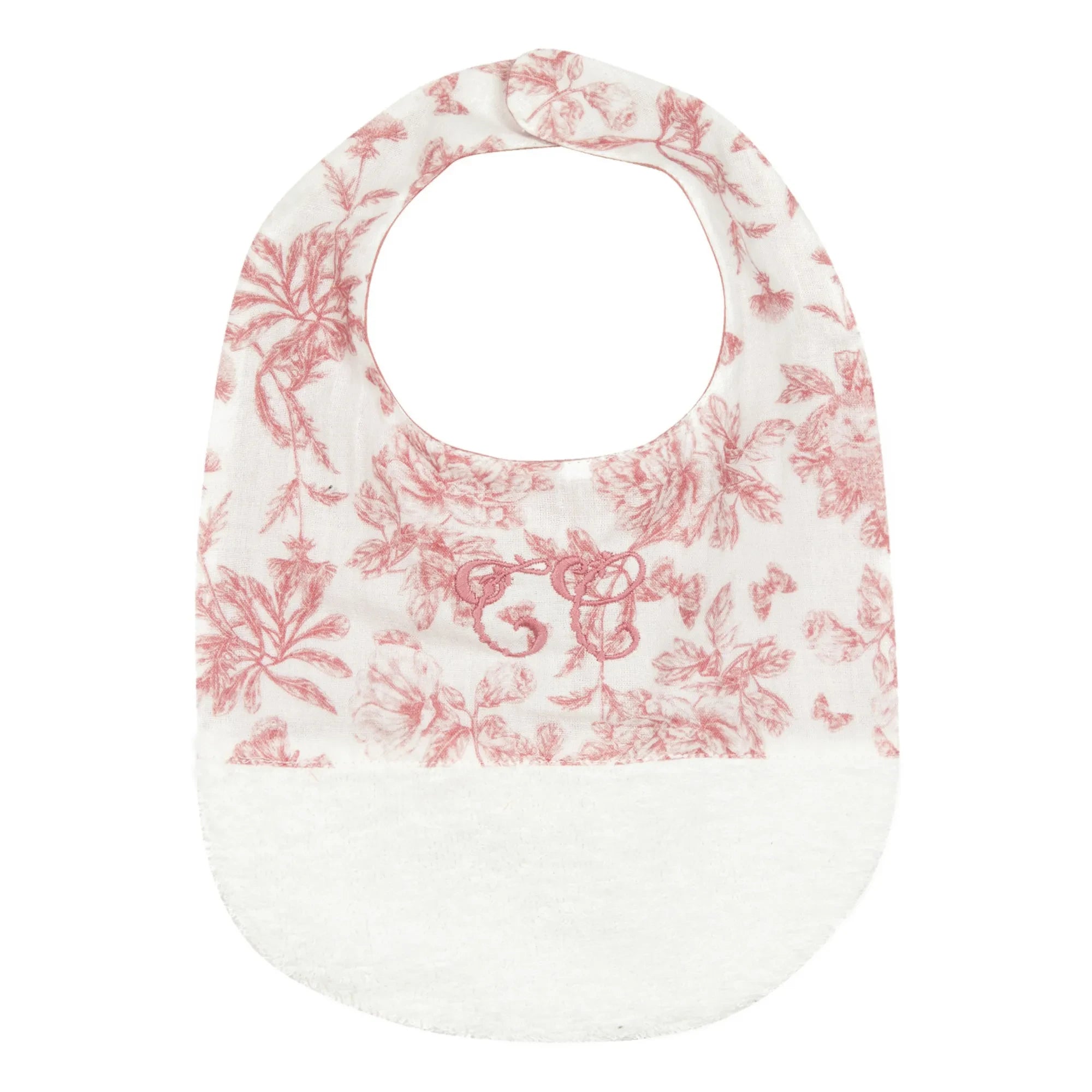 Tartine et Chocolat - Toile de Jouy Bib | Peach