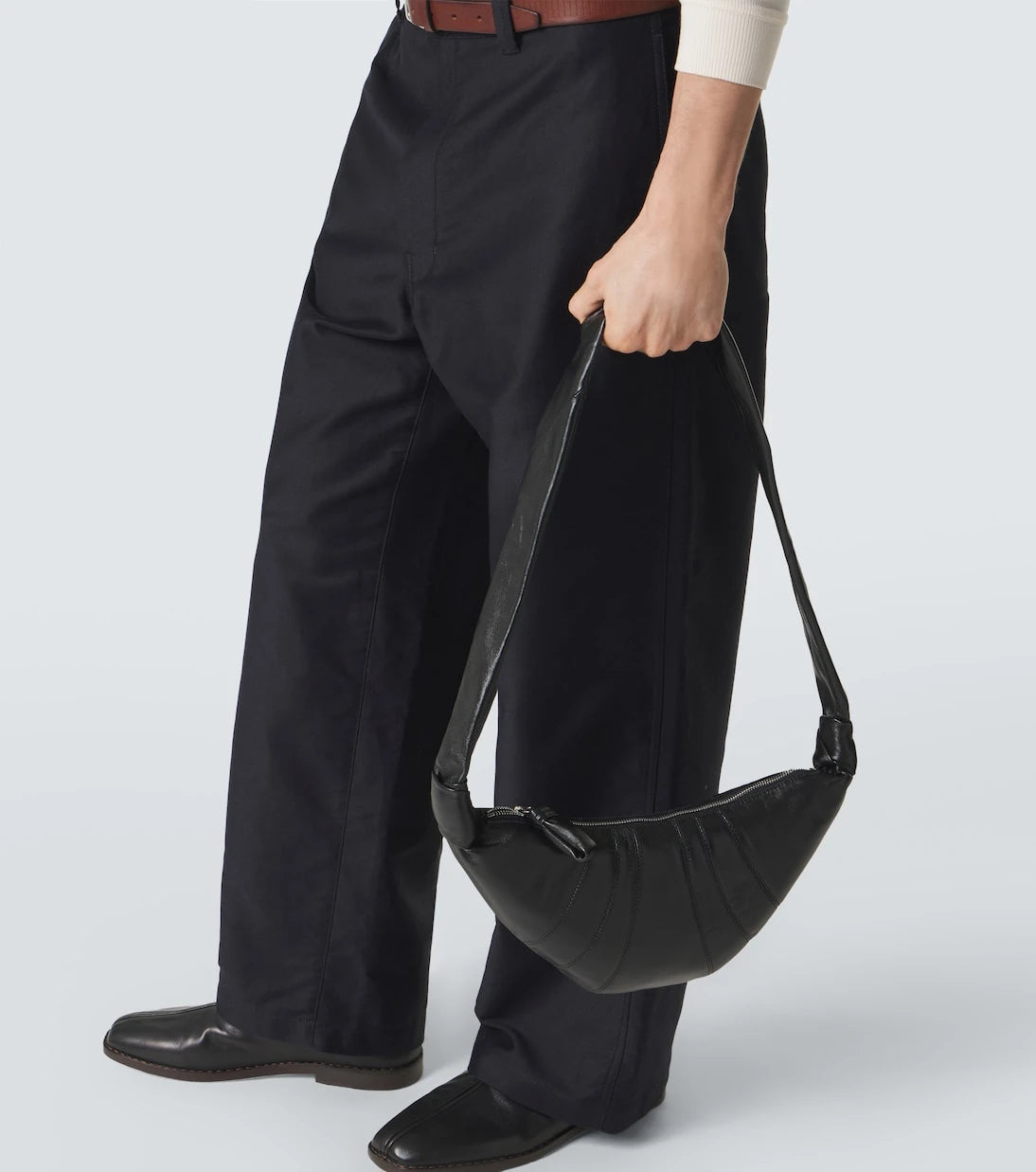 Lemaire - Croissant Small leather shoulder bag