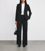 Weekend Max Mara Black Virgin Wool Wide-Leg Trousers