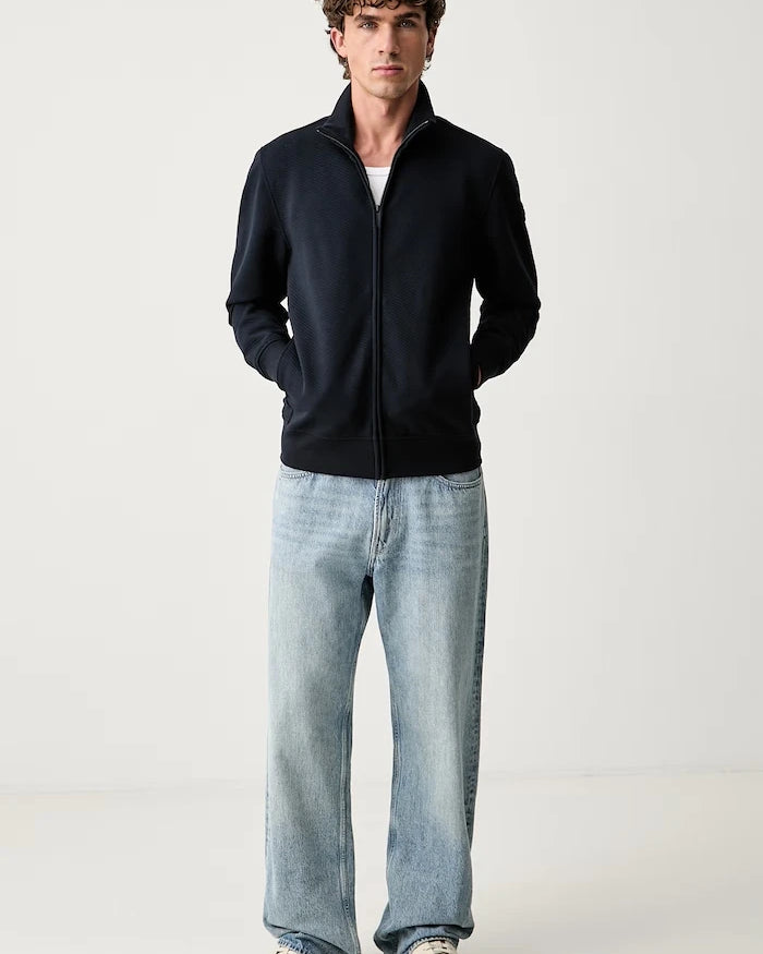 Colmar viskonlu fermuarlı erkek sweatshirt