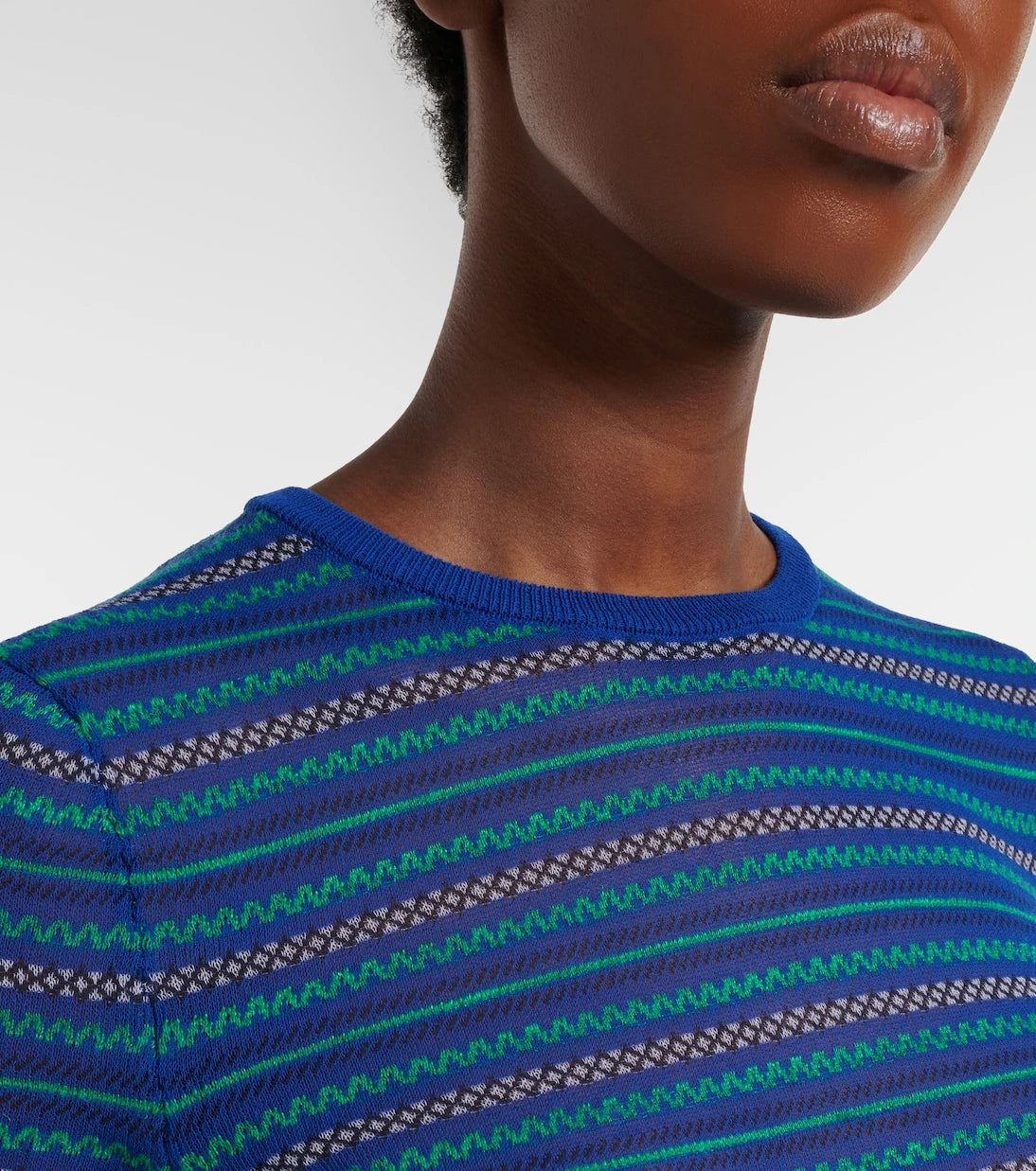 JW Anderson - Striped cotton-blend T-shirt
