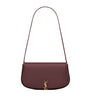 Saint Laurent Burgundy Mini Leather Flap Shoulder Bag