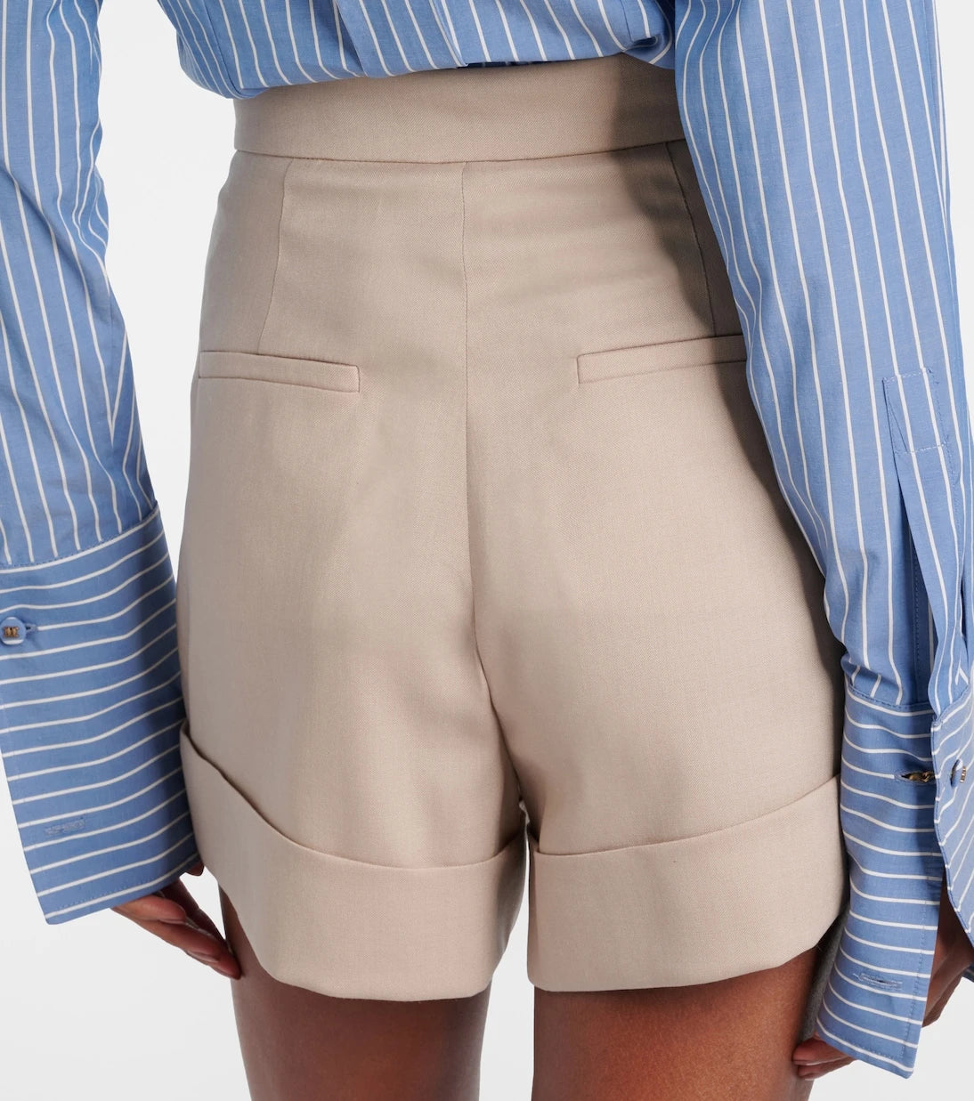 Max Mara - Wool, mohair, and silk shorts