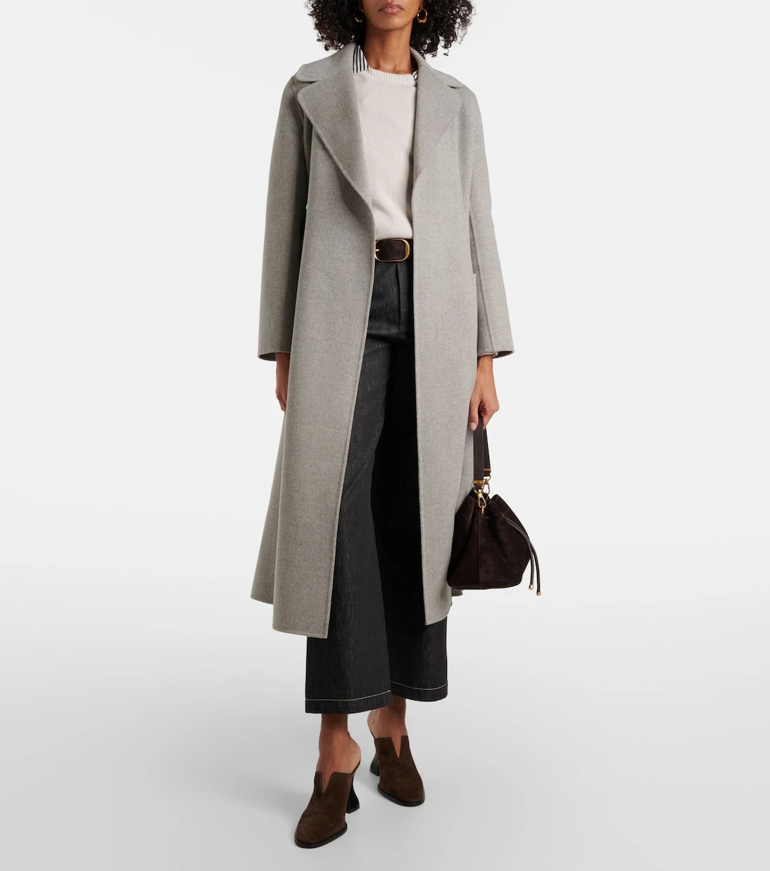 'S Max Mara - معطف باولو من الصوف البكر الملتف