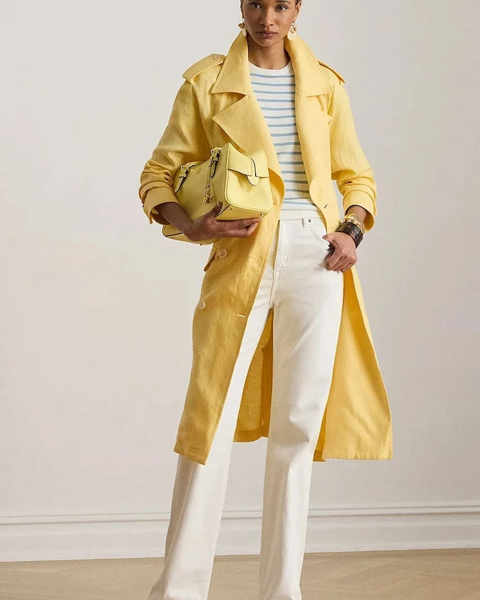 Lauren Ralph Lauren шлифер дамски от лен
