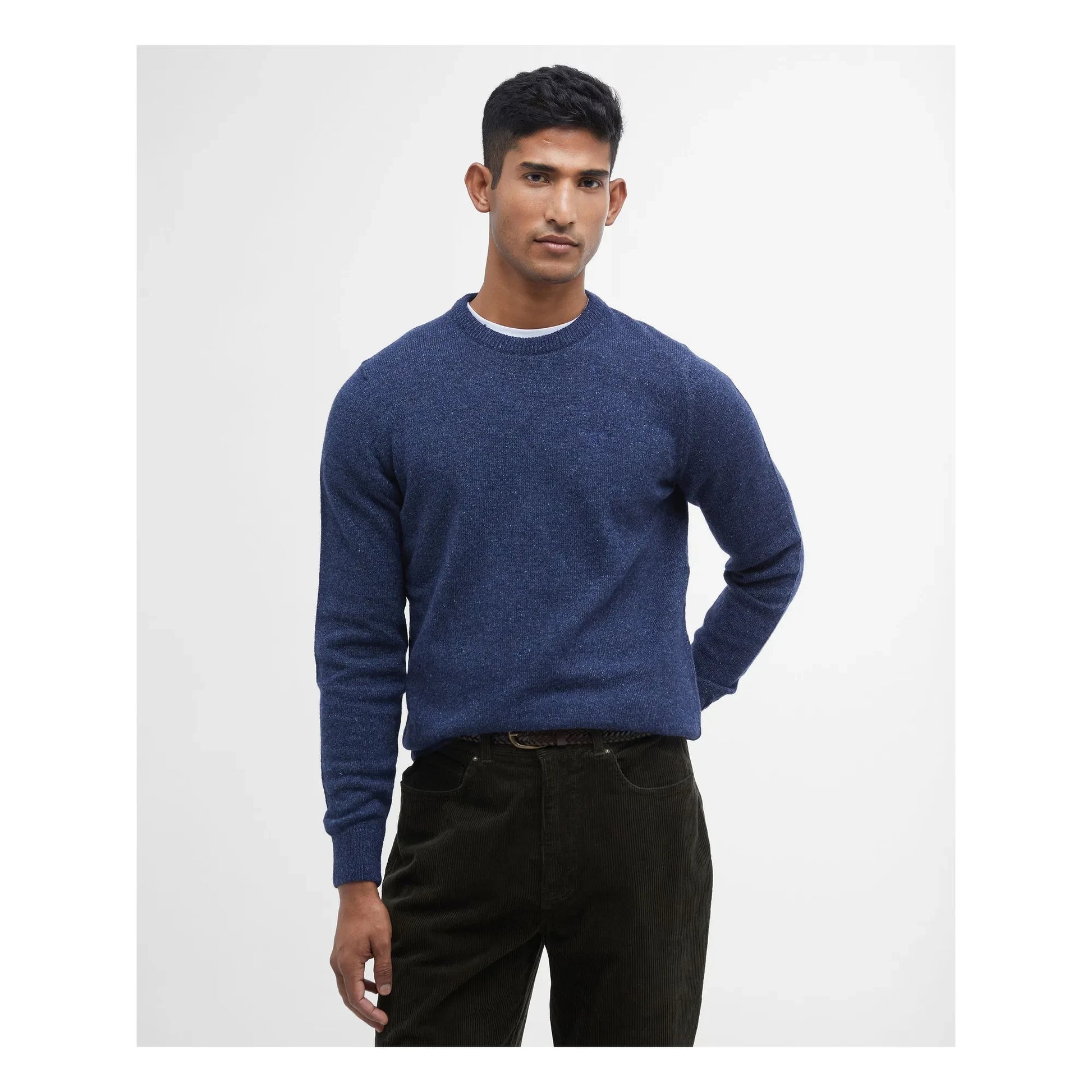 Barbour - Essential Tisbury crew-neck sweater  | Dark Blue