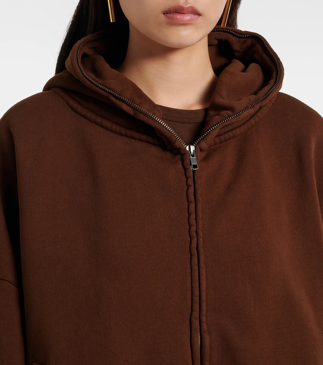 Entire Studios - Thermal cotton fleece zip-up hoodie