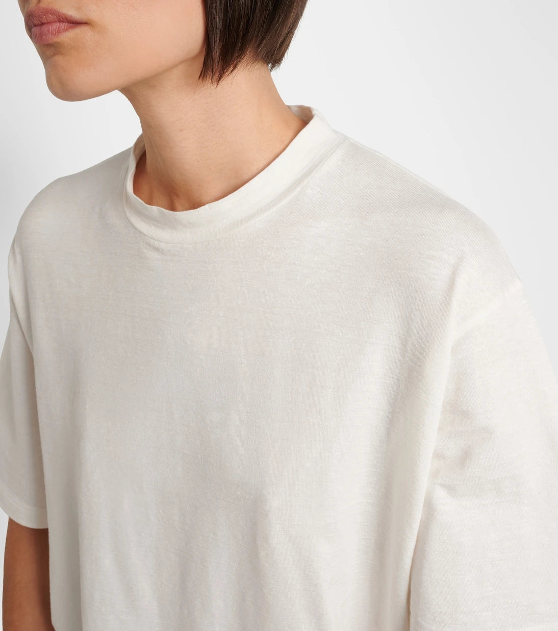 The Row - Estavo oversized linen-blend T-shirt