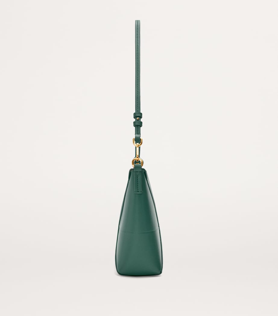 LOEWE Green Leather Puzzle Pouch Bag