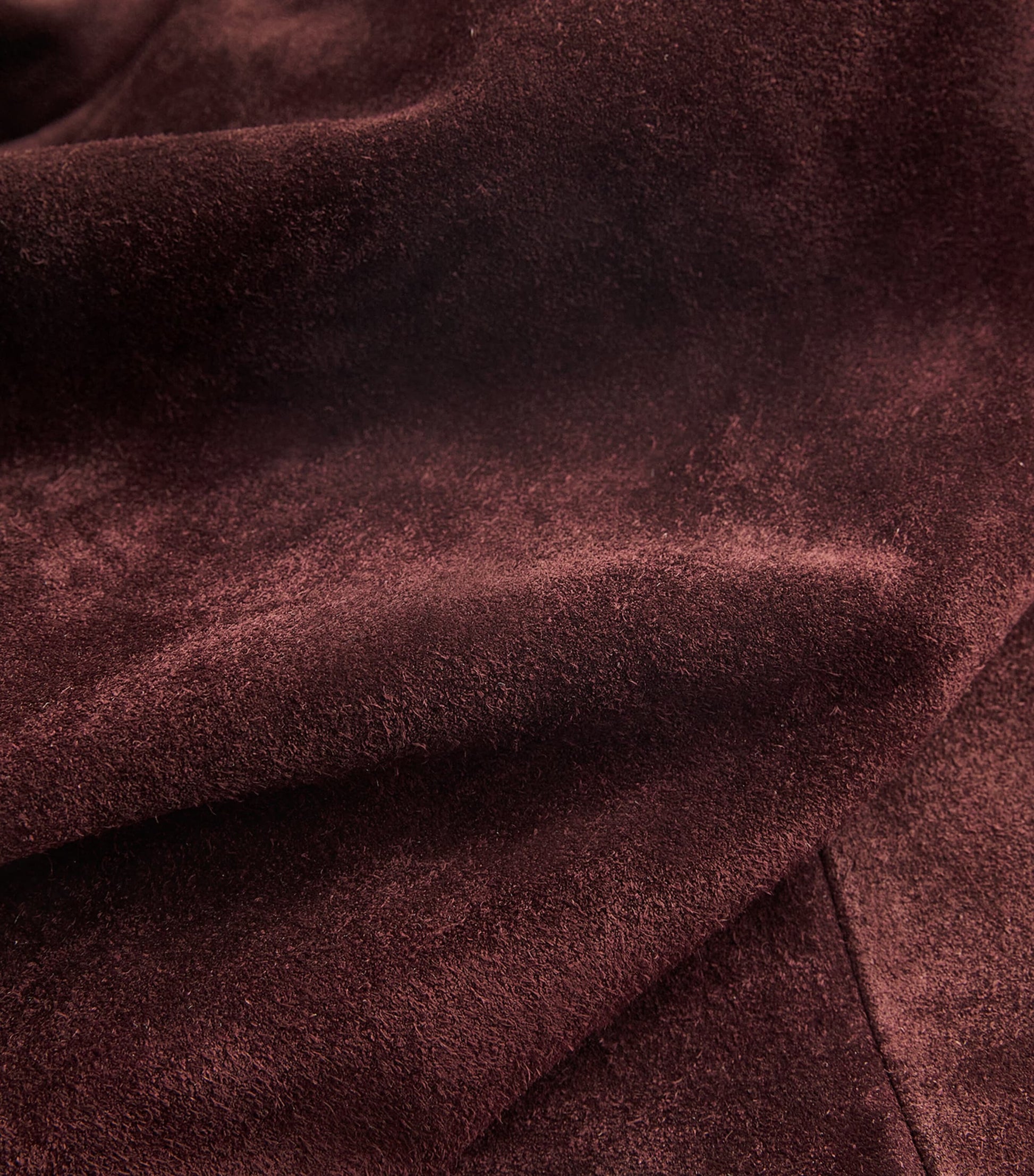 Arma Burgundy Sole Suede Straight Trousers