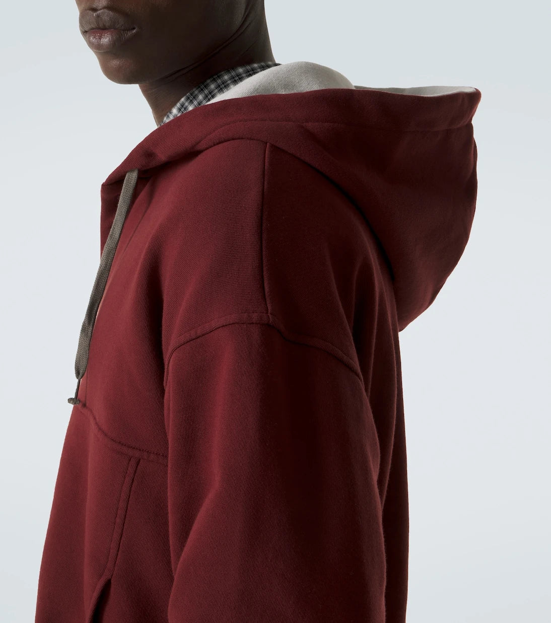 Maison Margiela - سويت شيرت بغطاء رأس من قطن الجيرسيه