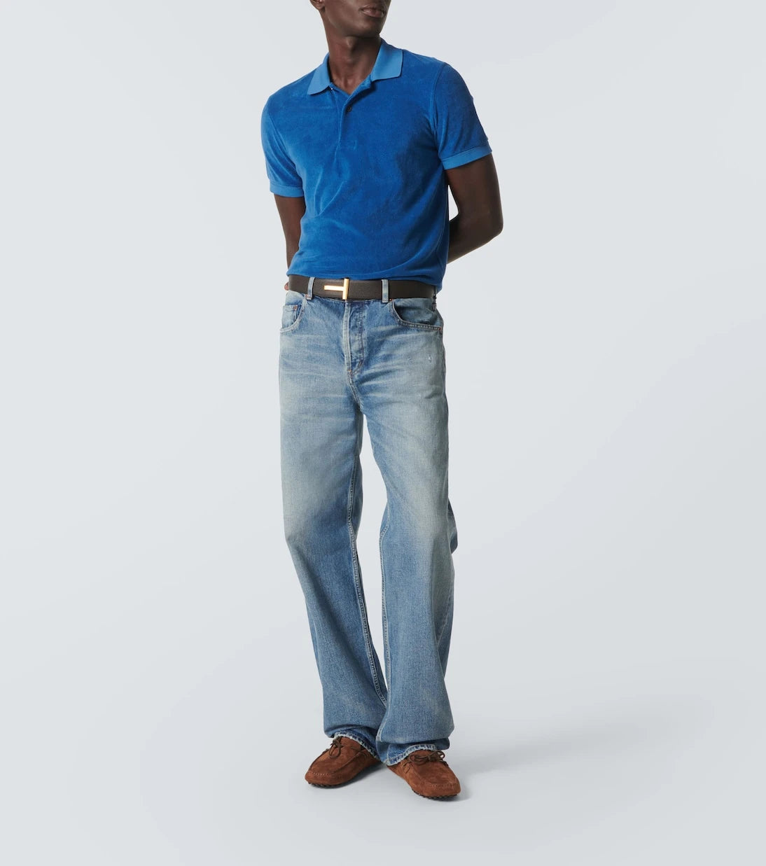 Tom Ford - Cotton-blend terry polo shirt