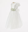 Monnalisa White Sequin-Embellished Dress (2-16 Years)