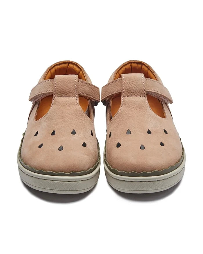 Donsje Lowy Shoes Watermelon Çocuk Deri Yarım Ayakkabı