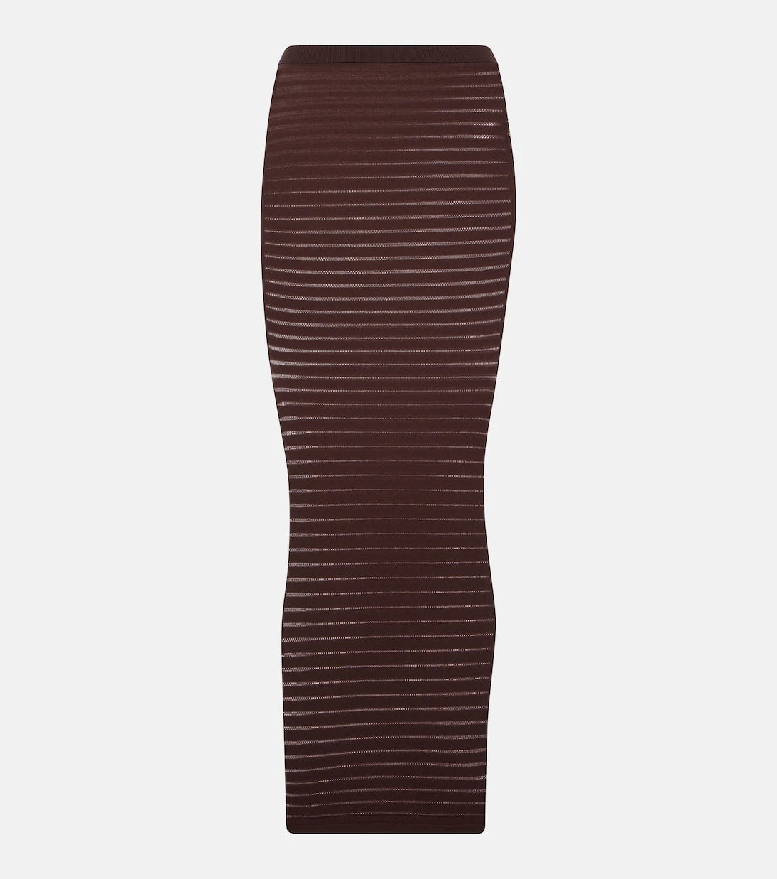 Alaïa - Striped maxi skirt