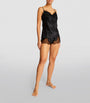 Silk Lace-Trim Baccarat Camisole NOIR
