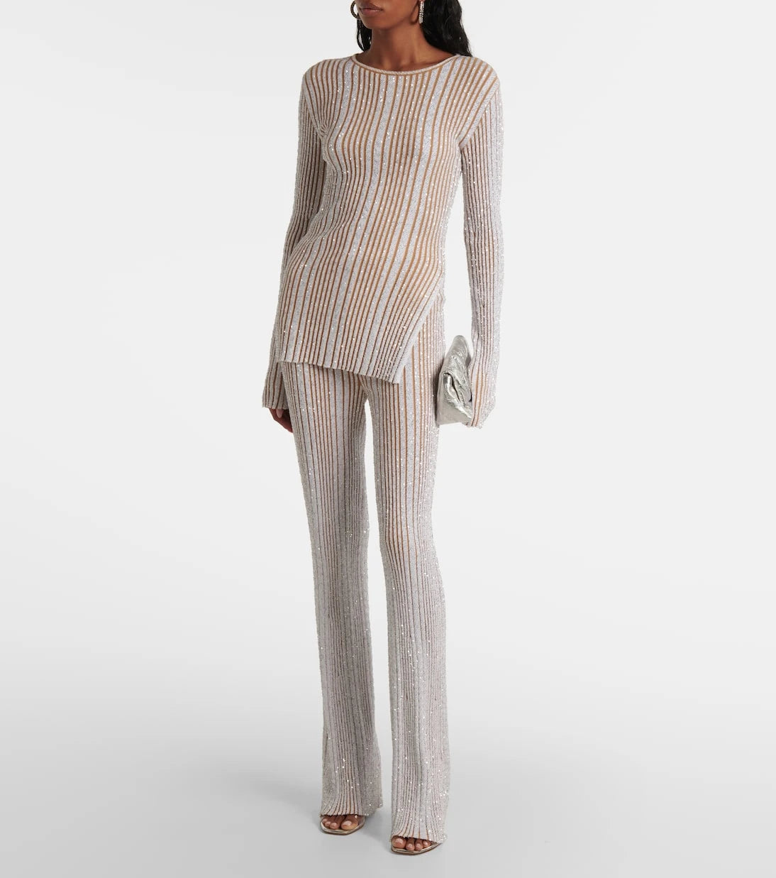 Missoni - Payetli çizgili kazak