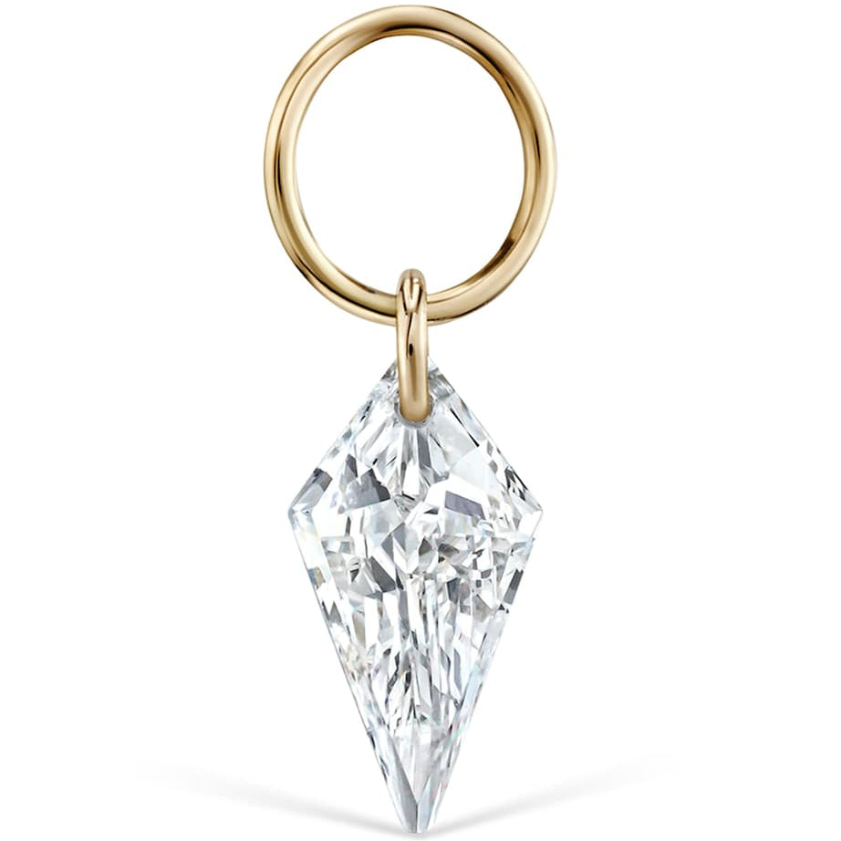 Maria Tash Gold Silhouette Diamond Charm (6mm)