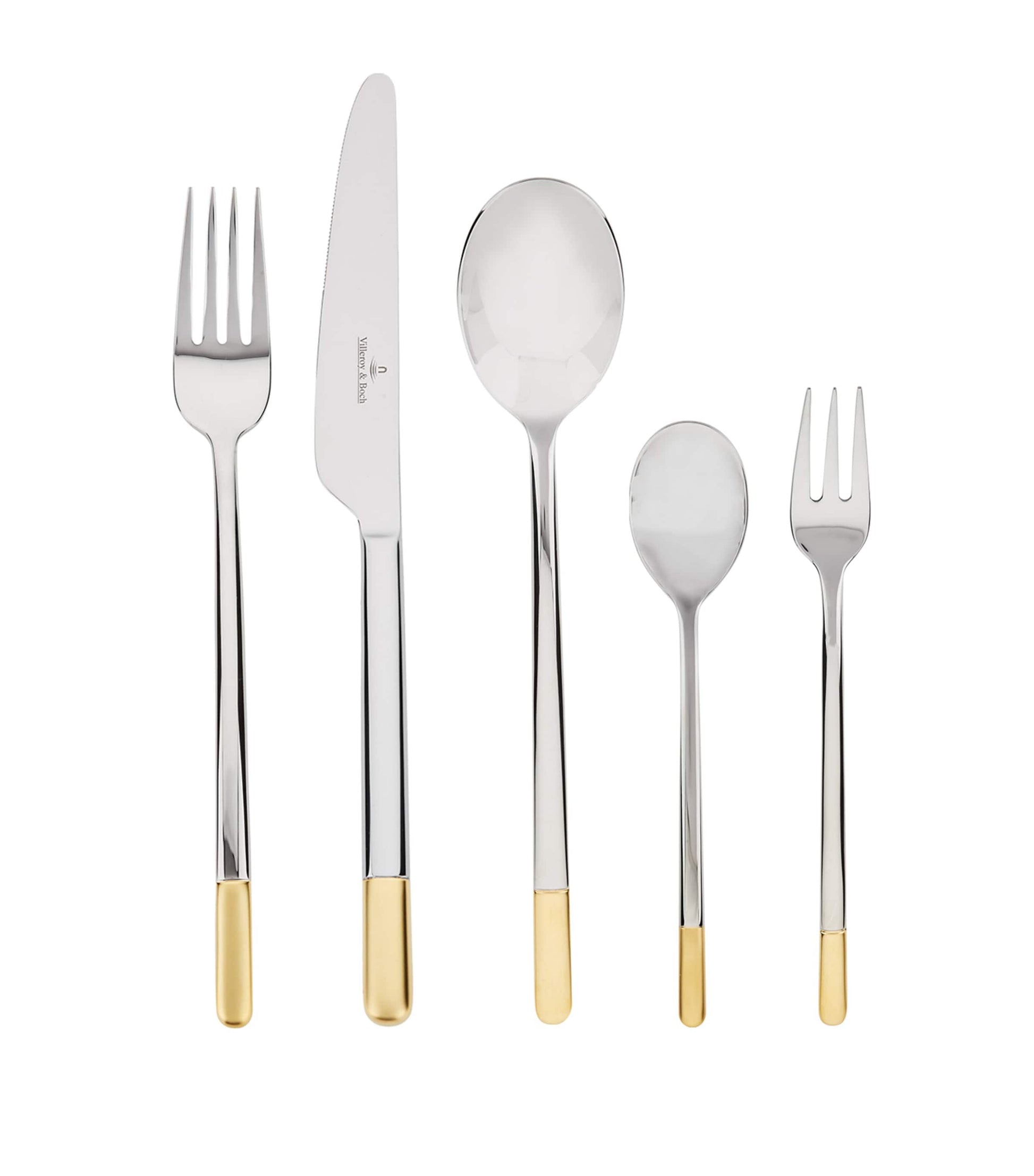 Partially Gold-Plated Ella 30-Piece Cutlery Set