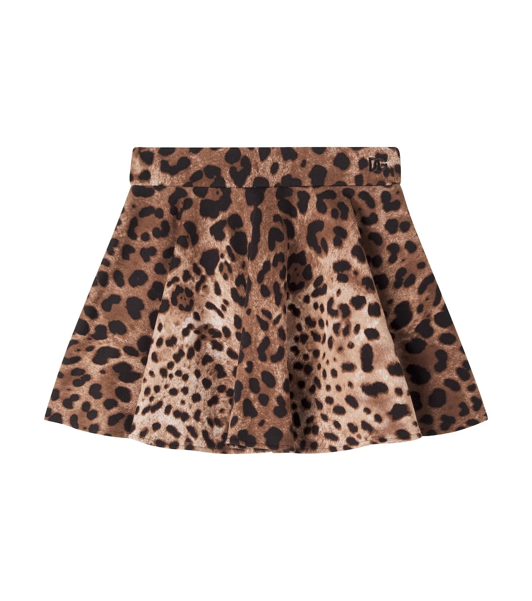 Dolce&Gabbana Kids - Leopard-print cotton jersey skirt
