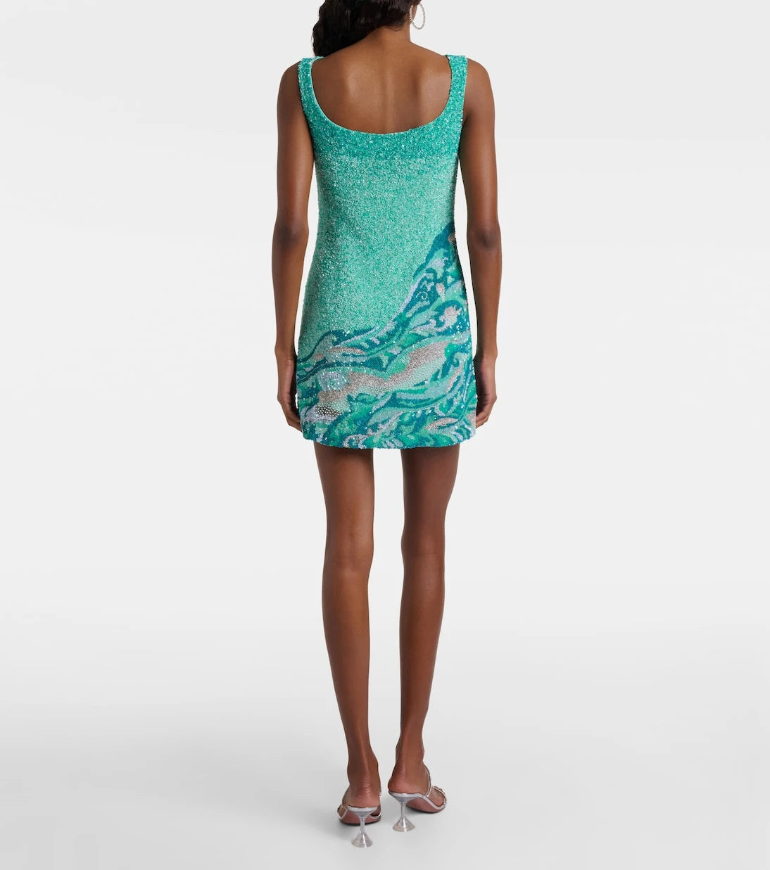 Là Fuori - Sea embroidered minidress