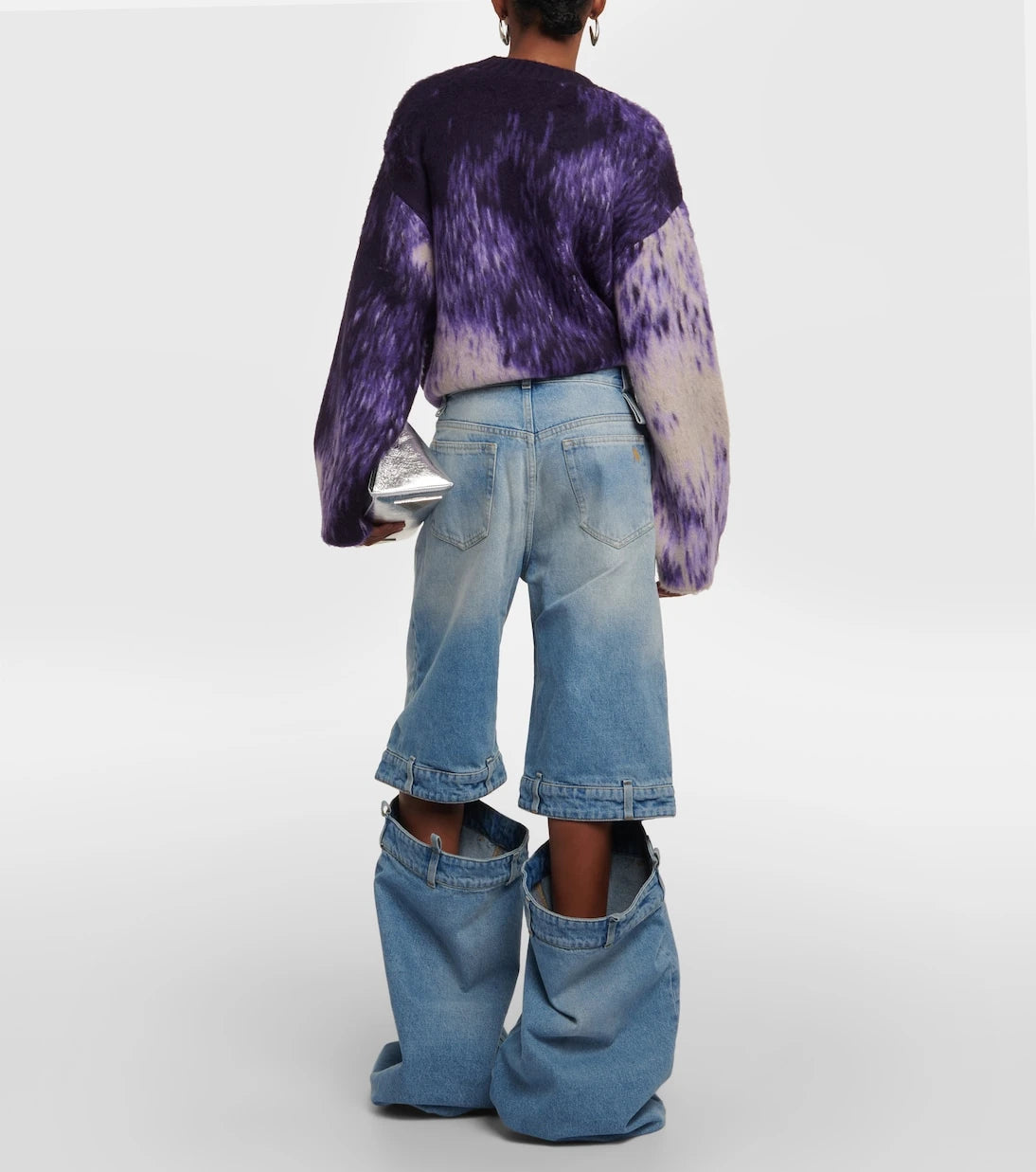 The Attico - Low-rise wide-leg jeans