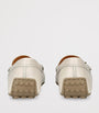 Ivory Leather City Gommino Driving Shoes
