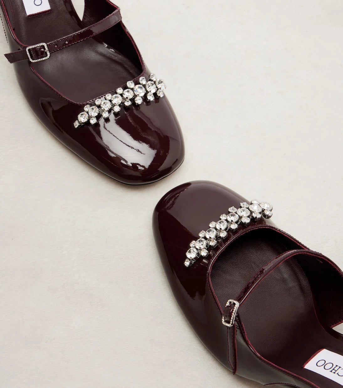 Jimmy Choo - Belinda 70 patent leather slingback pumps