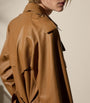 Brown Lambskin Niles Trench Coat