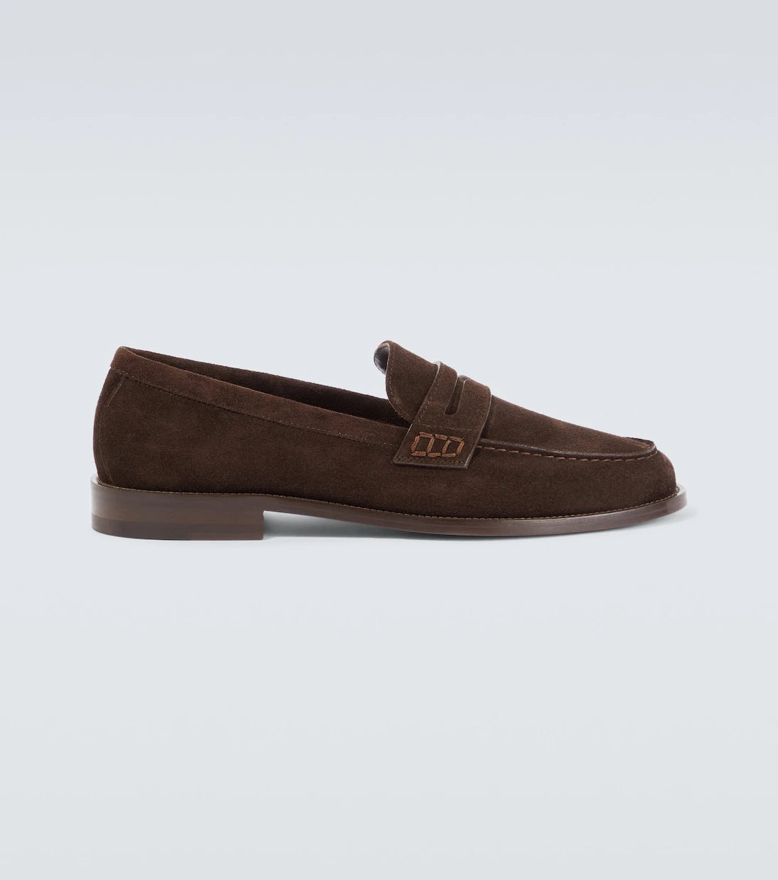 Manolo Blahnik - Perry suede penny loafers
