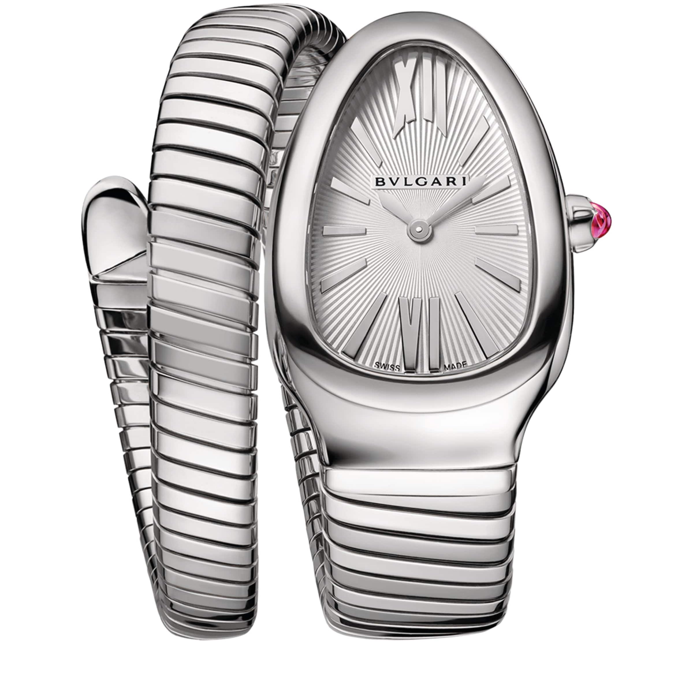 Stainless Steel Serpenti Tubogas Watch 35mm
