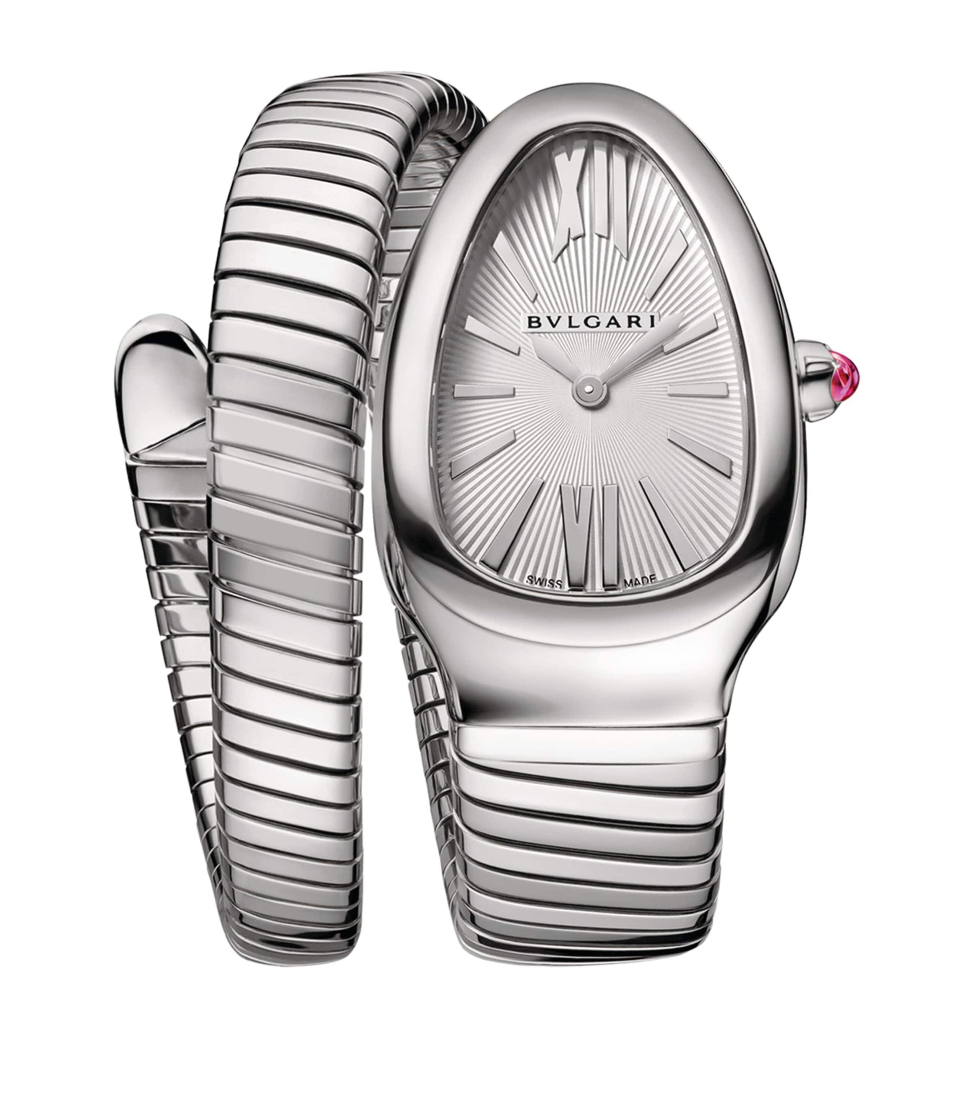 Stainless Steel Serpenti Tubogas Watch 35mm