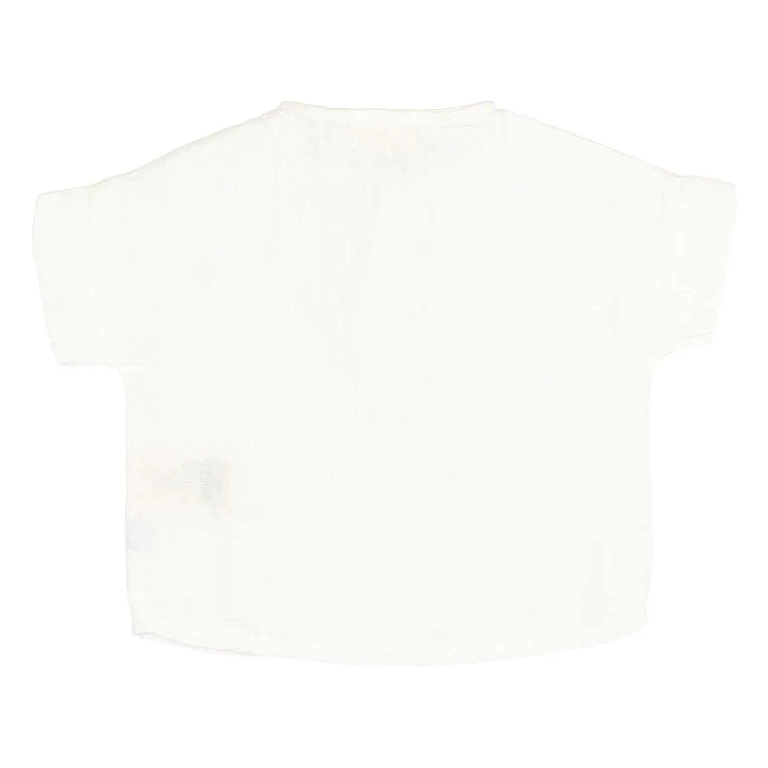 Búho - Linen Baby Shirt | White