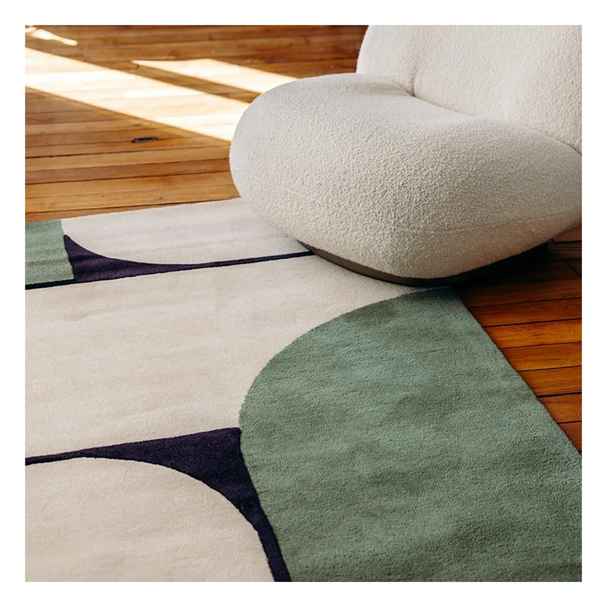 Edito - Strada Hand-Tufted Carpet  | Blue Green