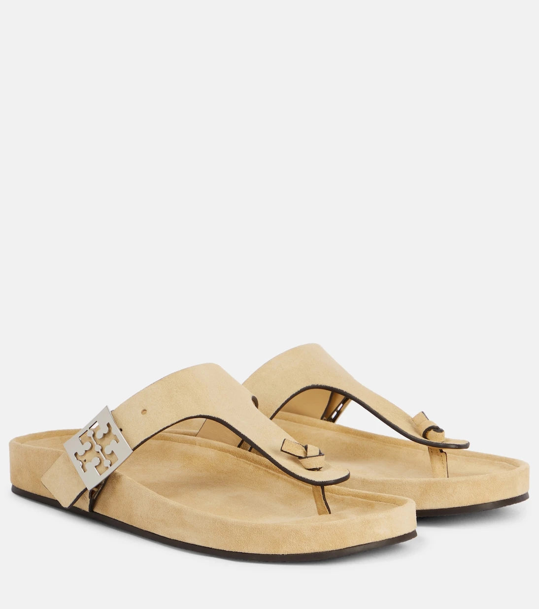 Tory Burch - Double T suede thong sandal