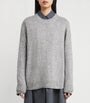 Iris Von Arnim Grey Cashmere-Silk Blenda Sweater