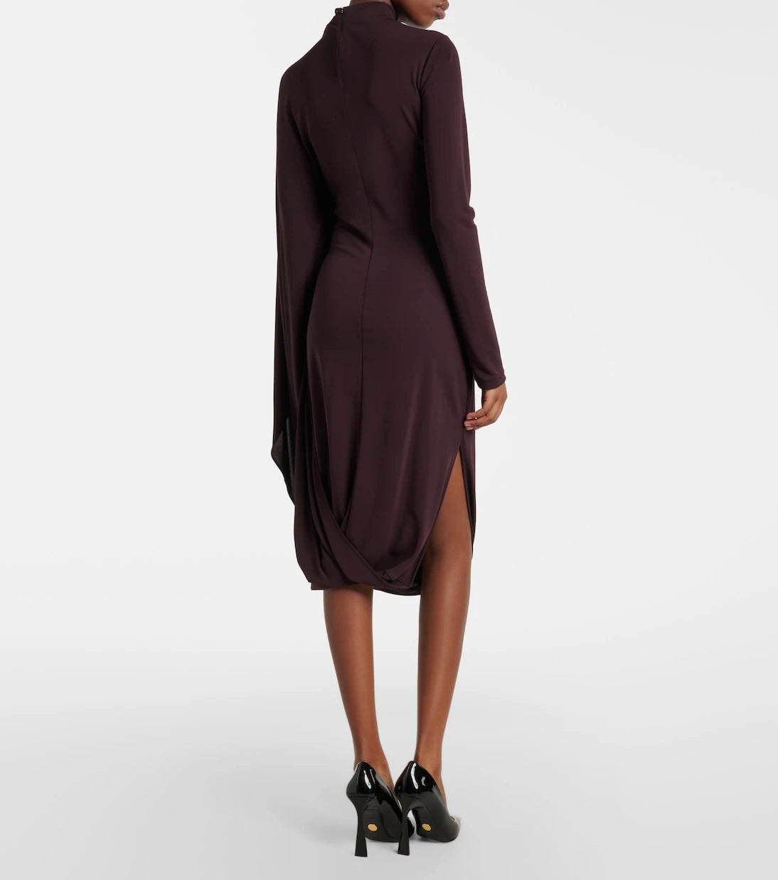 Stella McCartney - Caped crêpe jersey minidress