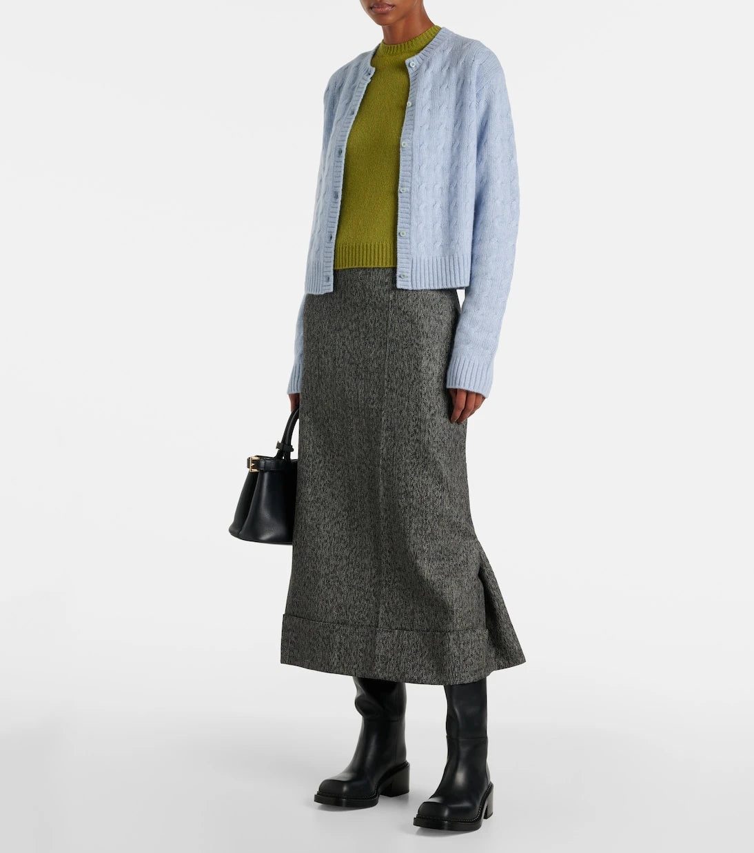 Prada - Re-Cashmere cable-knit cardigan