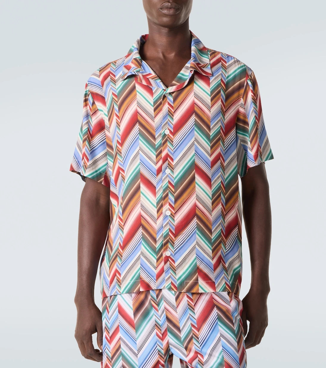 Missoni - Zigzag bowling shirt