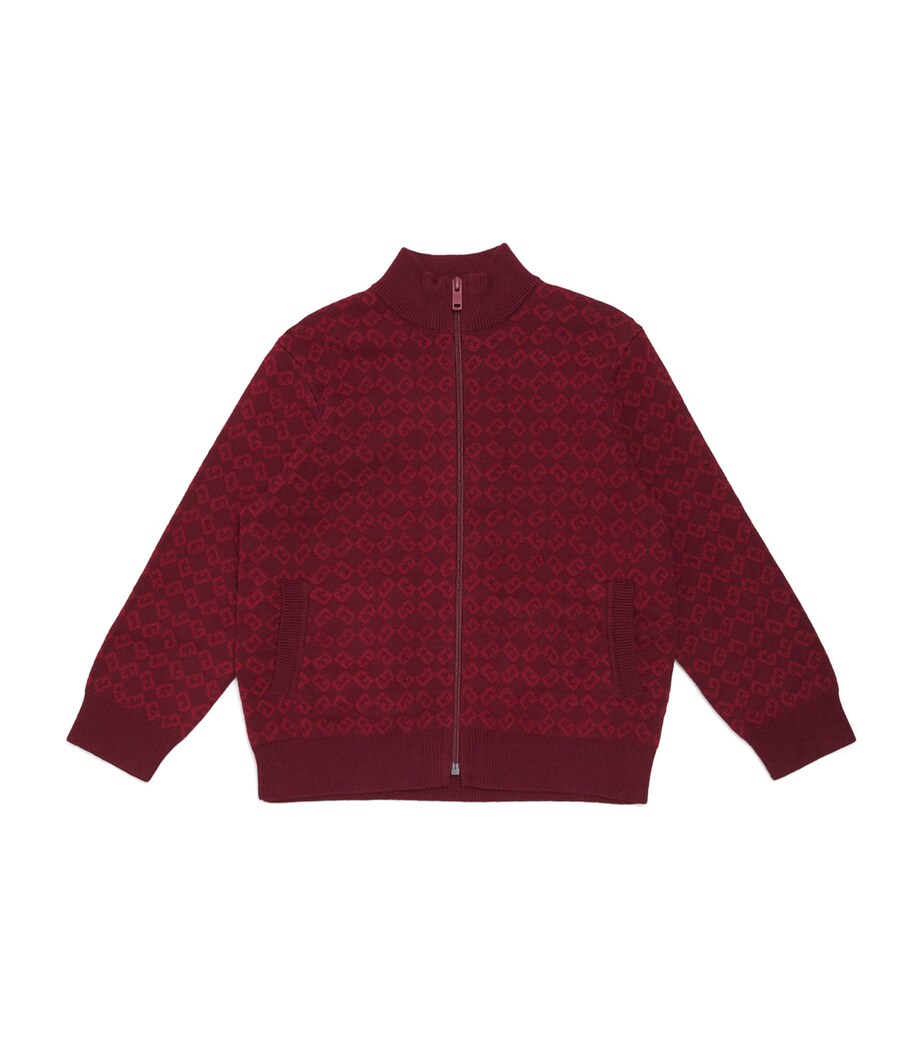 Givenchy Kids Cotton-Cashmere 4G Zip-Up Cardigan (4-12+ Years)