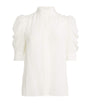 White Silk Gillian Blouse